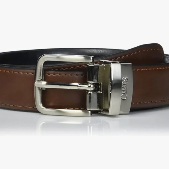 NWT Chaps Boys' Big Rerversible Belt, Rich Tan/Black, Extra Large (34-36) - Picture 1 of 2